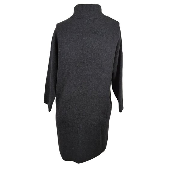 Pomander Place Tuckernuck Noir Vivianne Shimmer Turtleneck Sweater Dress Small - Picture 3 of 16